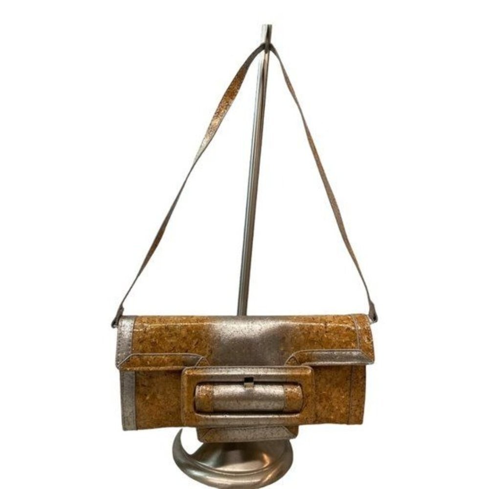 Sondra‎ Roberts Faux Cork Shoulder Bag